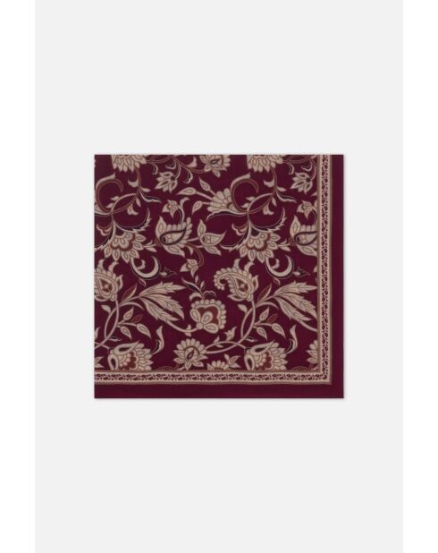 Foulard en laine Lamira bordeaux