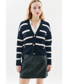 Gilet en laine Mahe bleu marine