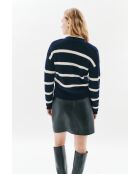 Gilet en laine Mahe bleu marine