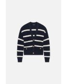 Gilet en laine Mahe bleu marine