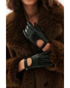 Gants Gilda noire cuir de mouton 100%