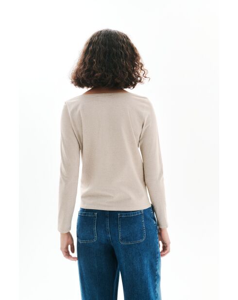 T-Shirt en coton Jade sable