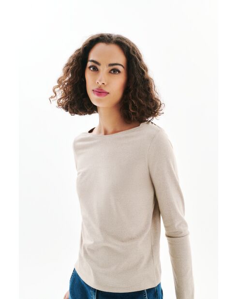 T-Shirt en coton Jade sable