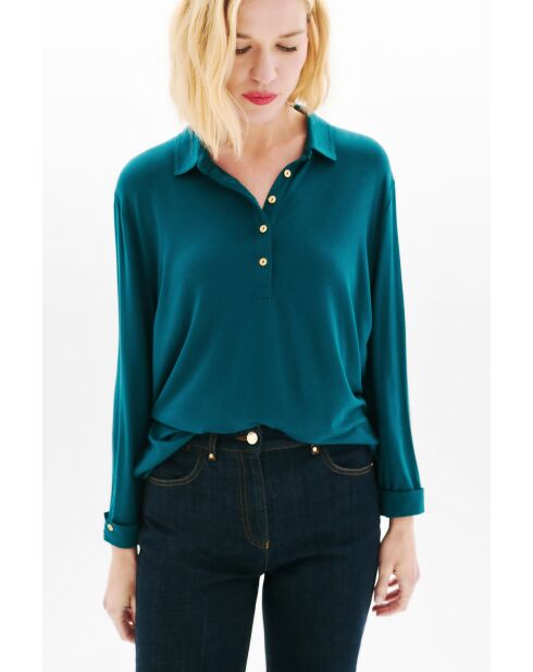 T-Shirt Nina bleu canard