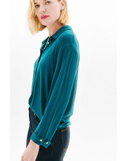 T-Shirt Nina bleu canard