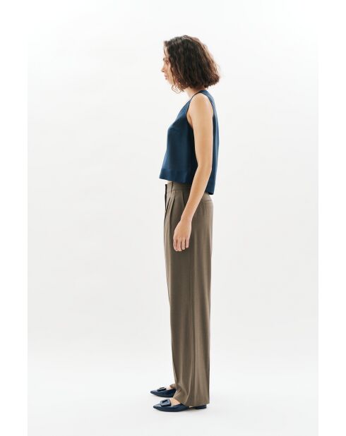 Pantalon Pliage taupe