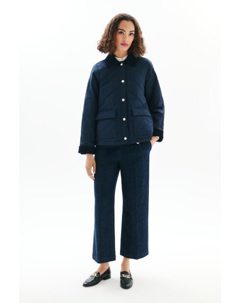 Marineblauer Gombo-Parka