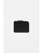 Portacarte Stanley in pelle nera