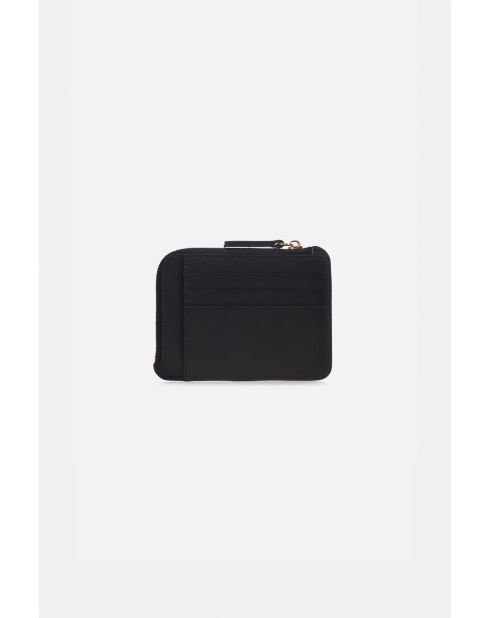 Portacarte Stanley in pelle nera