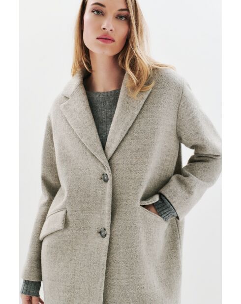 Cappotto in lana Brillant grigio scuro