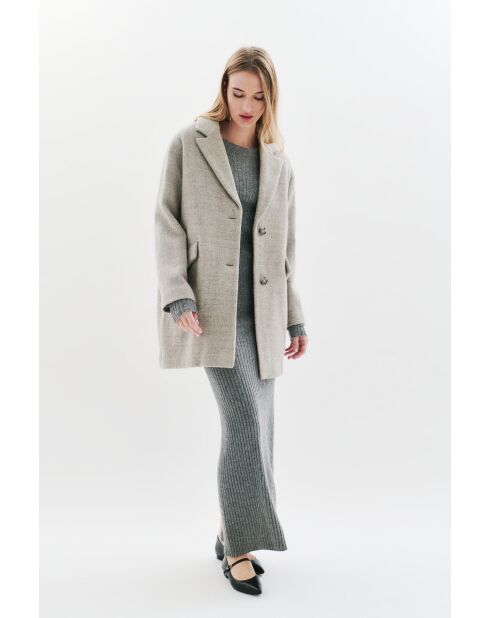 Cappotto in lana Brillant grigio scuro