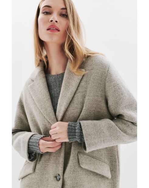 Cappotto in lana Brillant grigio scuro