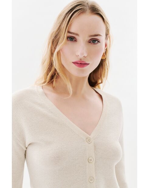 Gilet en coton Leonard ecru