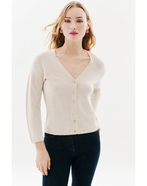 Gilet en coton Leonard ecru