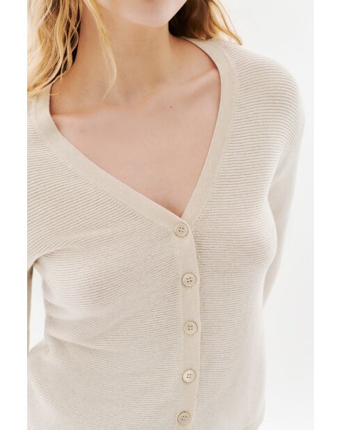 Gilet en coton Leonard ecru