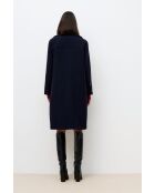 Manteau en laine Gabanone bleu marine