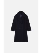 Manteau en laine Gabanone bleu marine