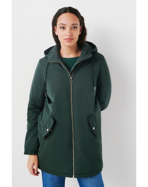 Parka a forma di rana verde scuro