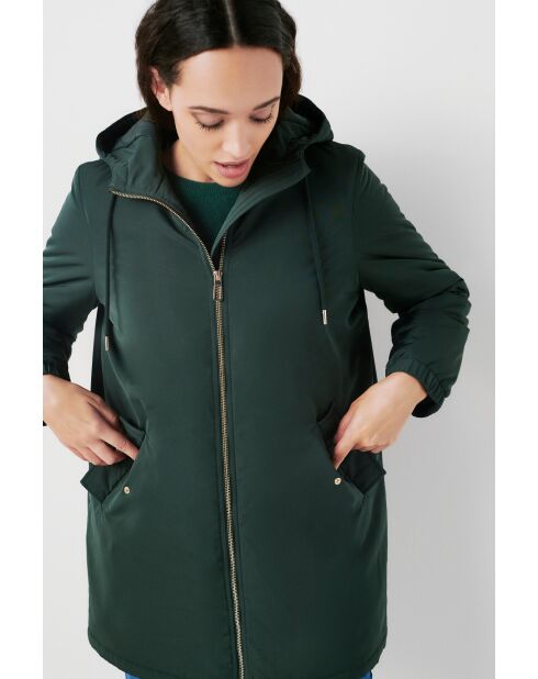 Parka a forma di rana verde scuro