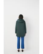 Parka con forma de rana verde oscuro