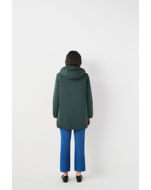 Parka a forma di rana verde scuro