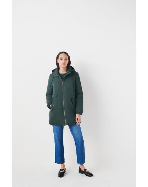 Parka a forma di rana verde scuro