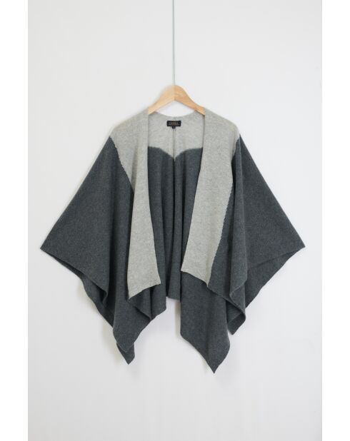 Poncho Charles gris foncé