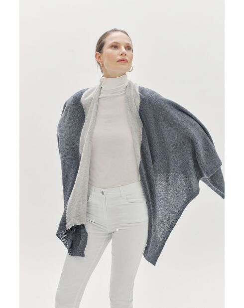 Poncho Charles gris foncé