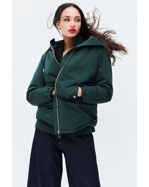 Parka a forma di rana verde scuro