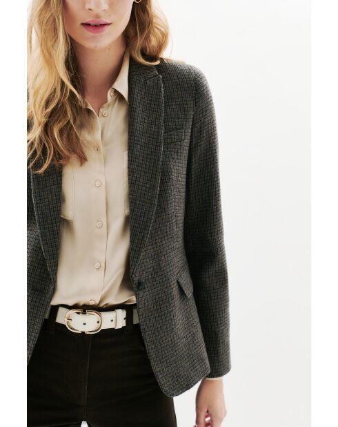 Graue Vaurara-Wolljacke