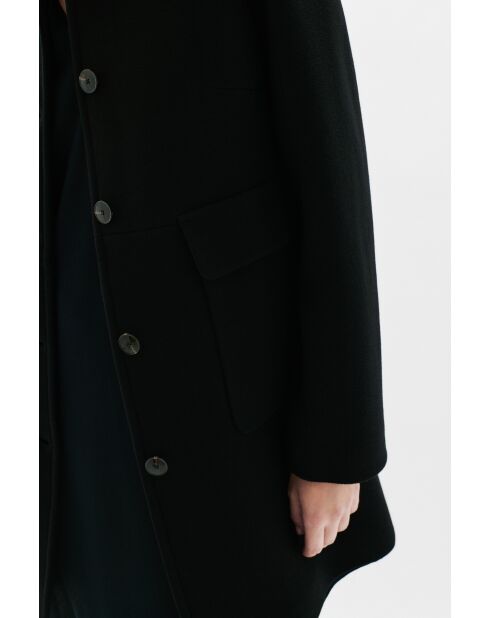 Cappotto Geraldine in lana nero