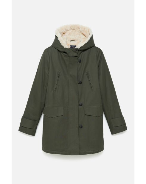 Parka en coton Electra vert kaki