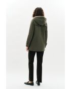 Parka Electra de algodón verde caqui