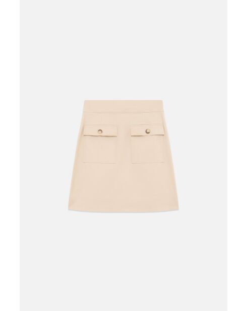 Taupe rok van katoen Jane