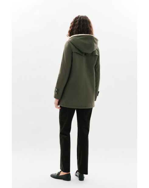 Parka Electra de algodón verde caqui