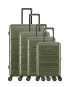 Lynda-O khakifarbenes Koffer-Set 4-teilig