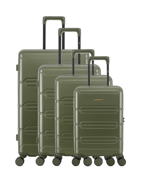 Lynda-O khakifarbenes Koffer-Set 4-teilig