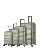 Lynda-O khakifarbenes Koffer-Set 4-teilig