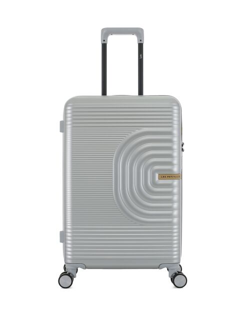 Valise Moyen Séjour Celia M argentée - 66x42,5x25,5 cm