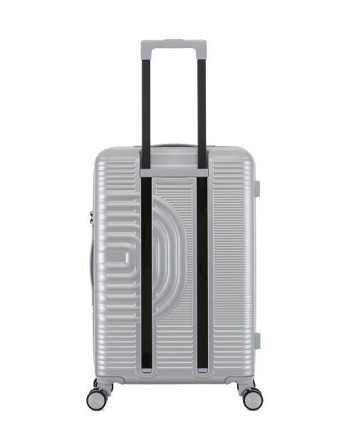 Valise Moyen Séjour Celia M argentée - 66x42,5x25,5 cm