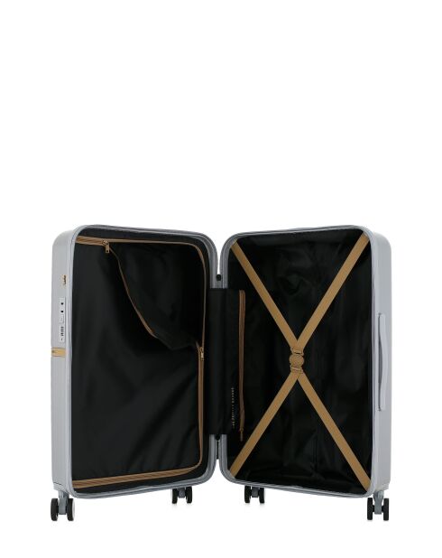 Valise Moyen Séjour Celia M argentée - 66x42,5x25,5 cm