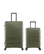 Set aus 2 großen Koffern und Kabine Lynda khaki