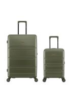 Set aus 2 großen Koffern und Kabine XS Lynda khaki