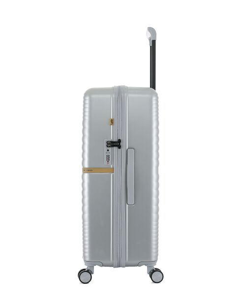 Valise Long Séjour Celia L argentée - 76x49x29,5 cm