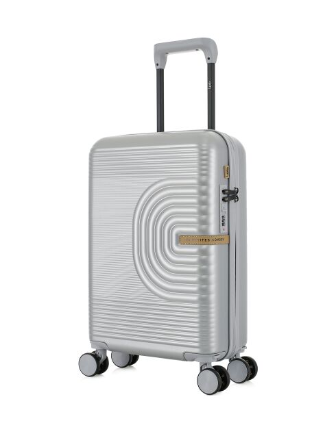 Valise Cabine Celia XS argentée - 55x35x19 cm