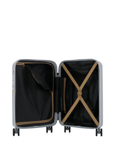 Valise Cabine Celia XS argentée - 55x35x19 cm