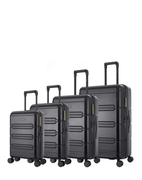 Set mit 4 schwarzen Lynda-O Koffern