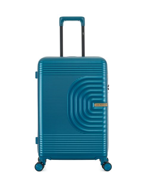 Valise Moyen Séjour Celia M bleu paon - 66x42,5x25,5 cm