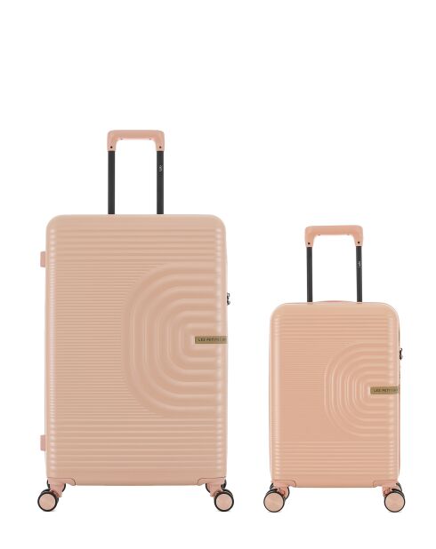 Set mit 2 großen Koffern und Kabine XS Celia Lachs