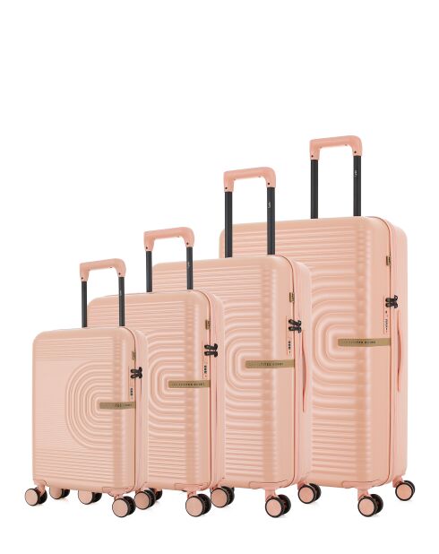 Set mit 4 Koffern Celia-O Lachs